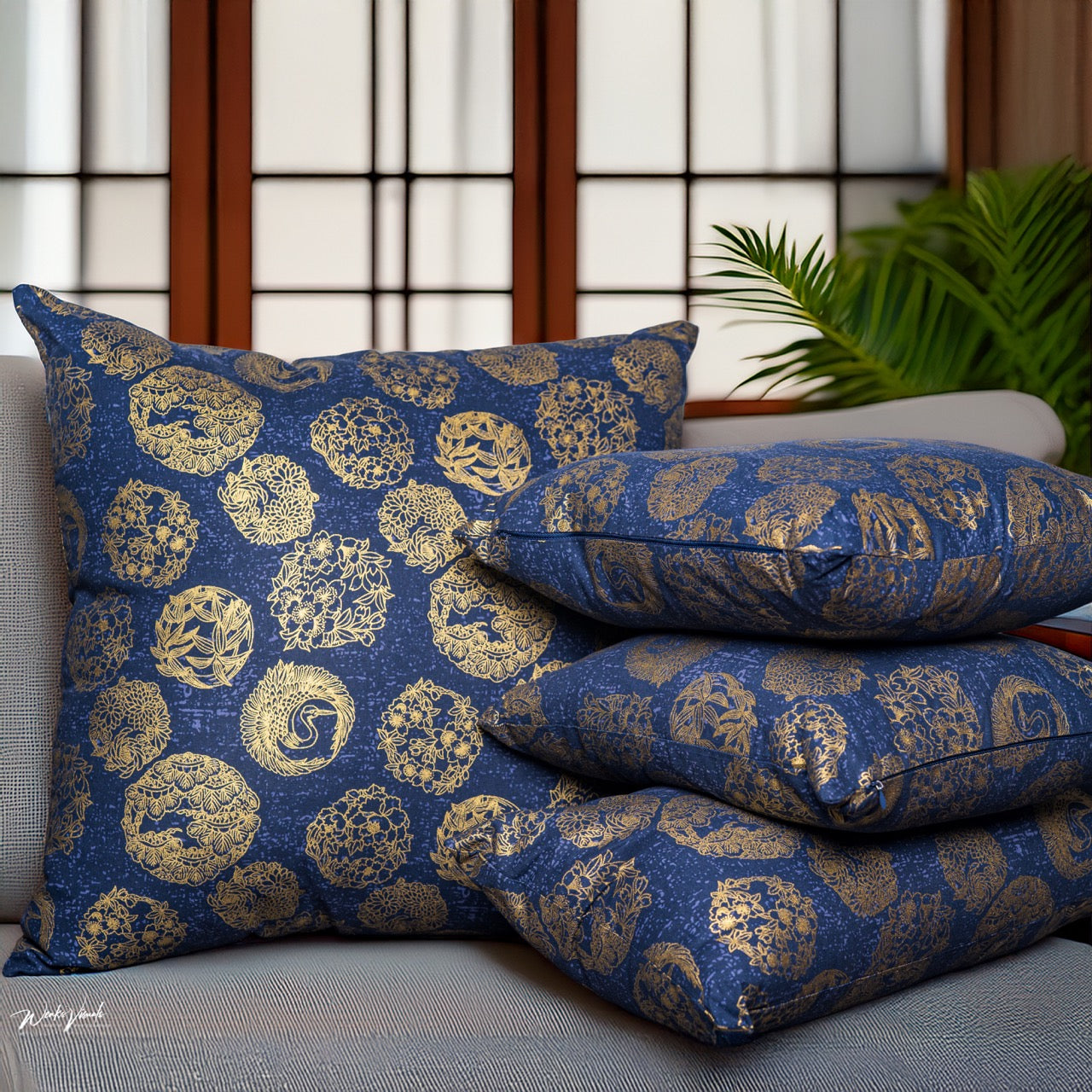 Blue - Pillows by Ruth -